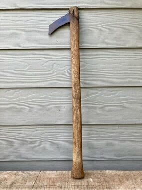 Vintage Cutting Tool with Wood Handle Rustic Decor